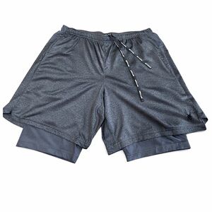 Spyder Active Gray Athletic Shorts Men’s Large Stretch Gym Running